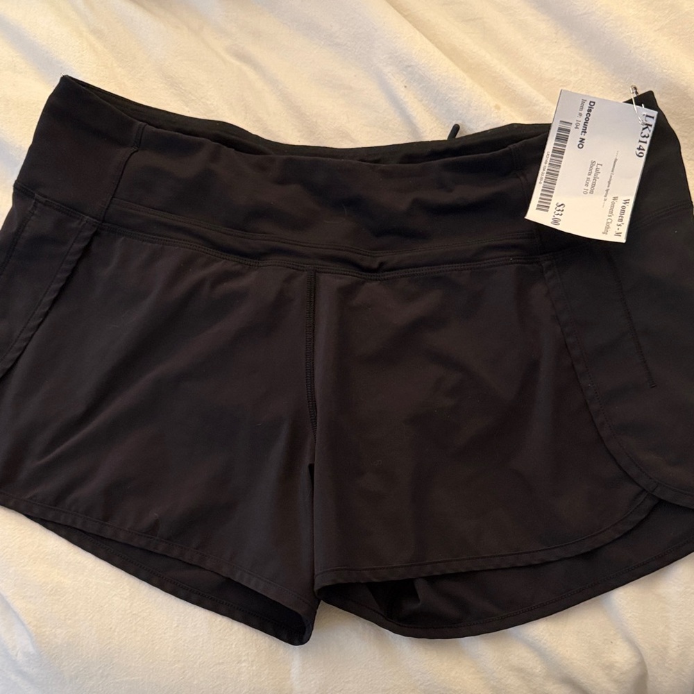 lululemon athletica Black Hotty Hot Shorts